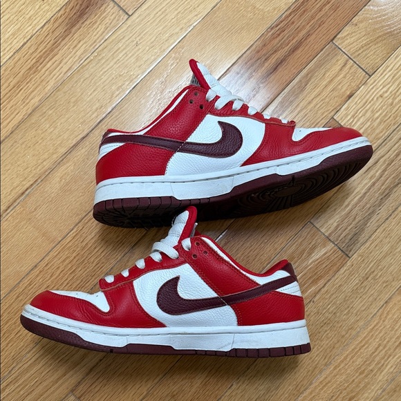 Nike Red and White Low-Top Sneakers - Picture 3 of 3